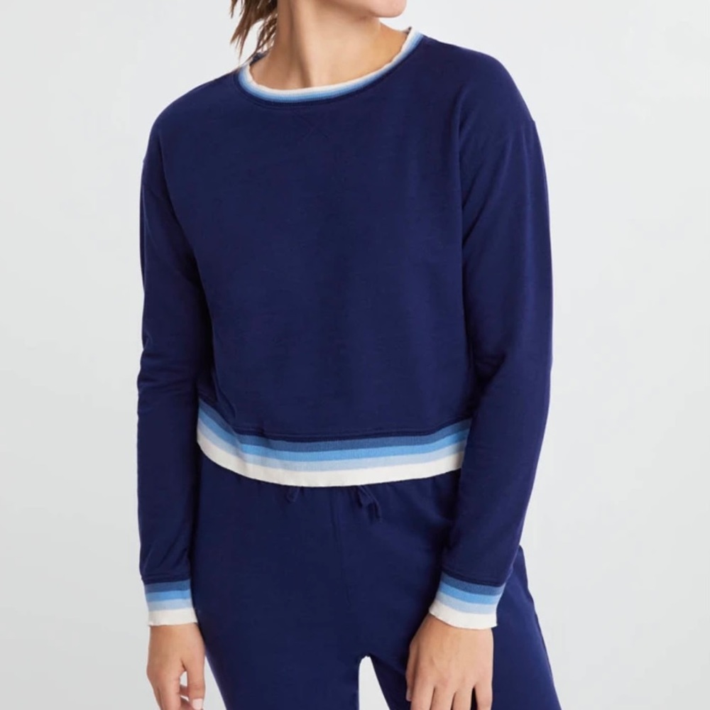 NWT Splendid SET sundown navy jada pullover and playa jogger 2pc - S